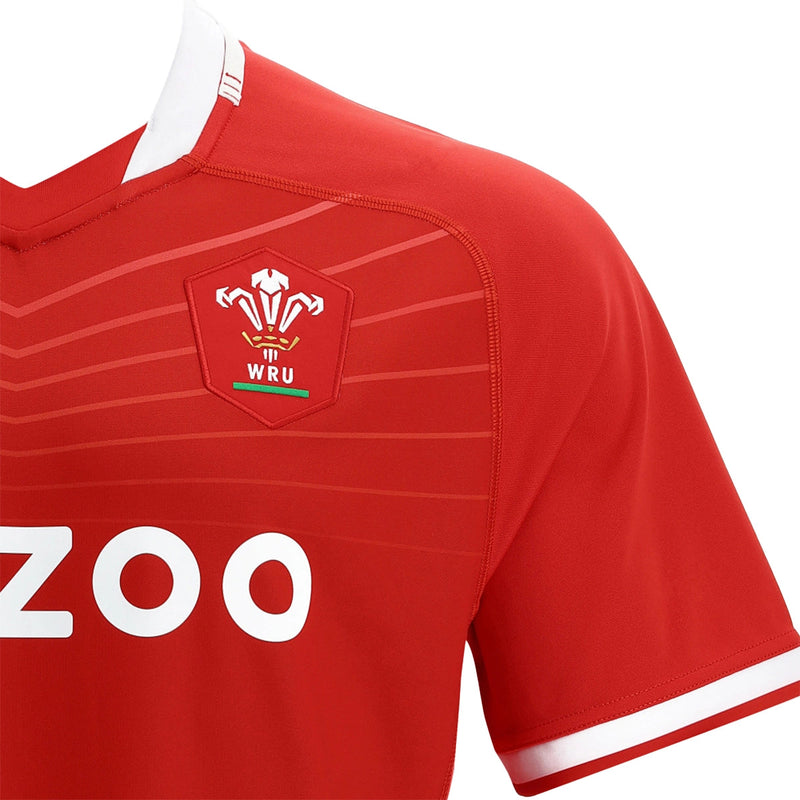 Wales Rugby Home Replica Junior Short Sleeve Shirt