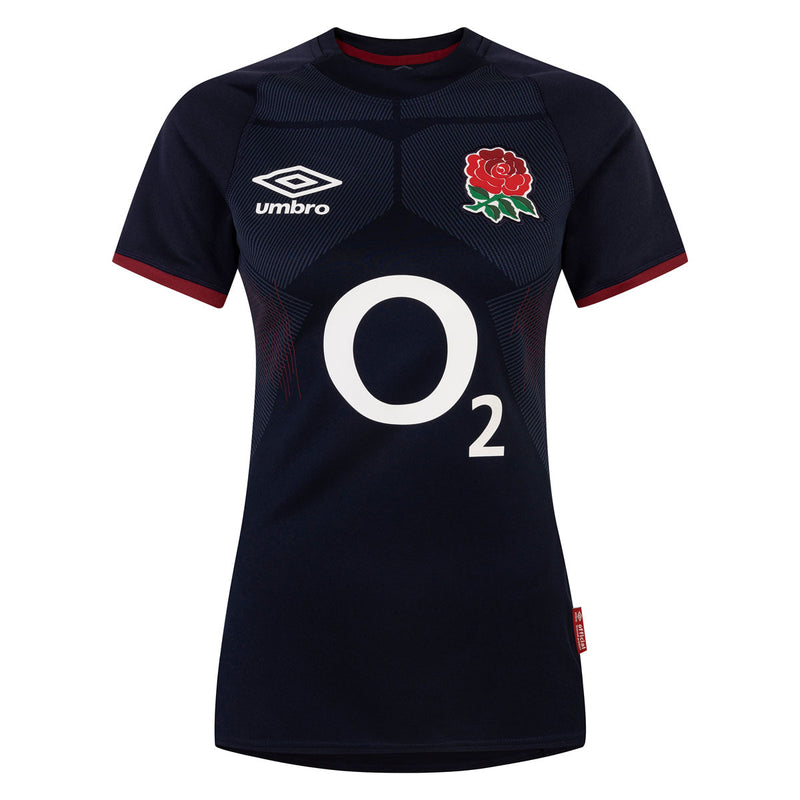 England Rugby Alternate Replica Womens Short Sleeve Shirt - 2023