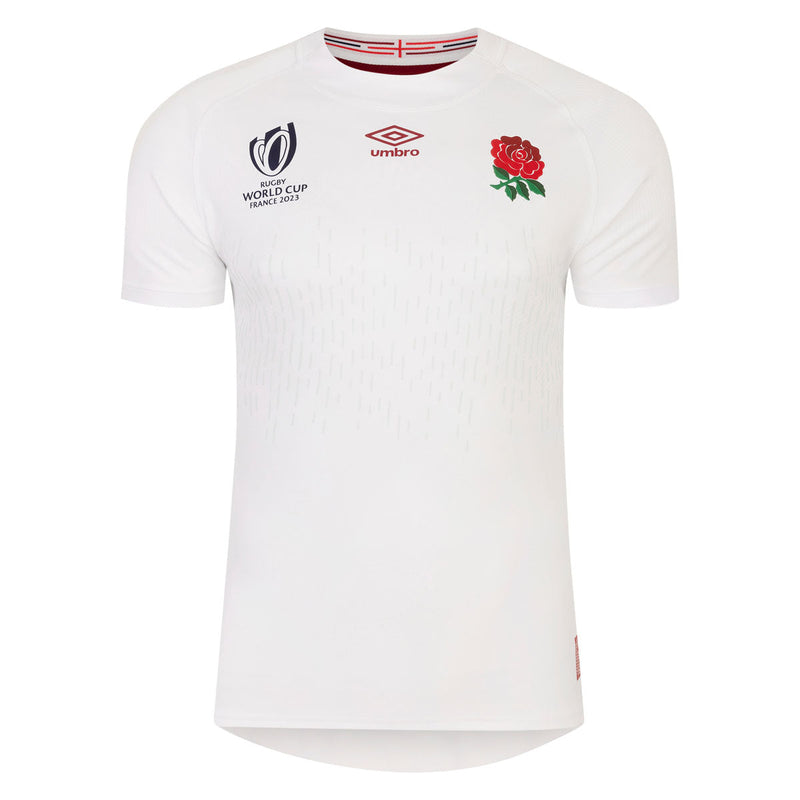 England World Cup Rugby Home Pro Junior Short Sleeve Shirt - 2023