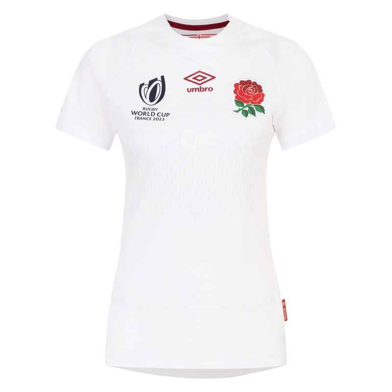 England Rugby World Cup Home Replica Womens Short Sleeve Shirt - 2023