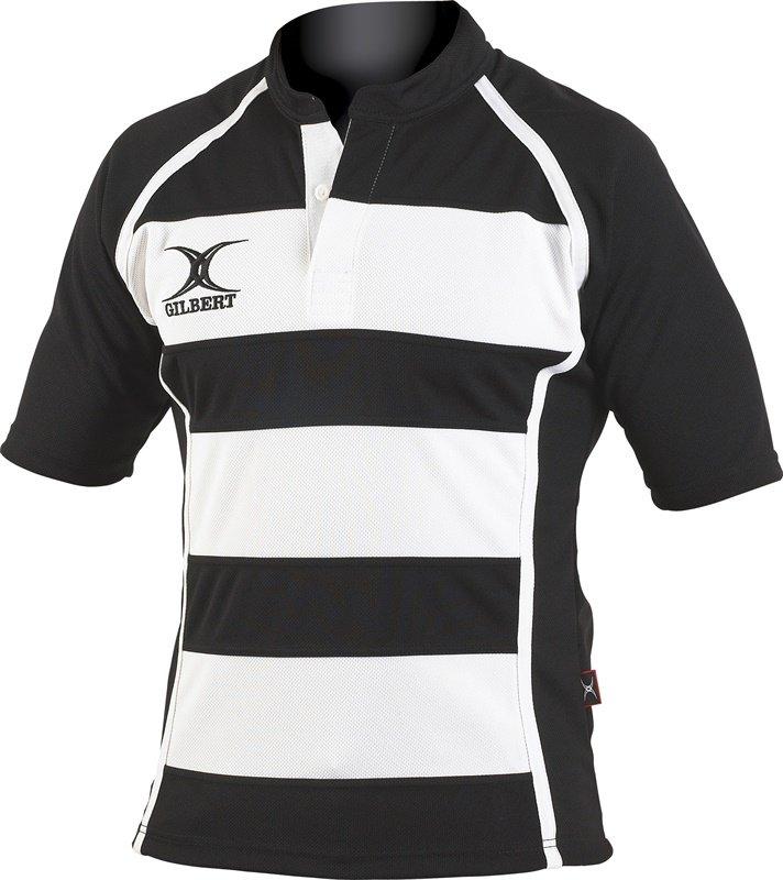 Gilbert Mens Hooped Xact Rugby Match Shirt